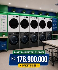 Paket Usaha Laundry Self Service 5 Set - Basic