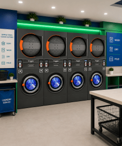 Paket Usaha Laundry Self Service 5 Set - Commercial